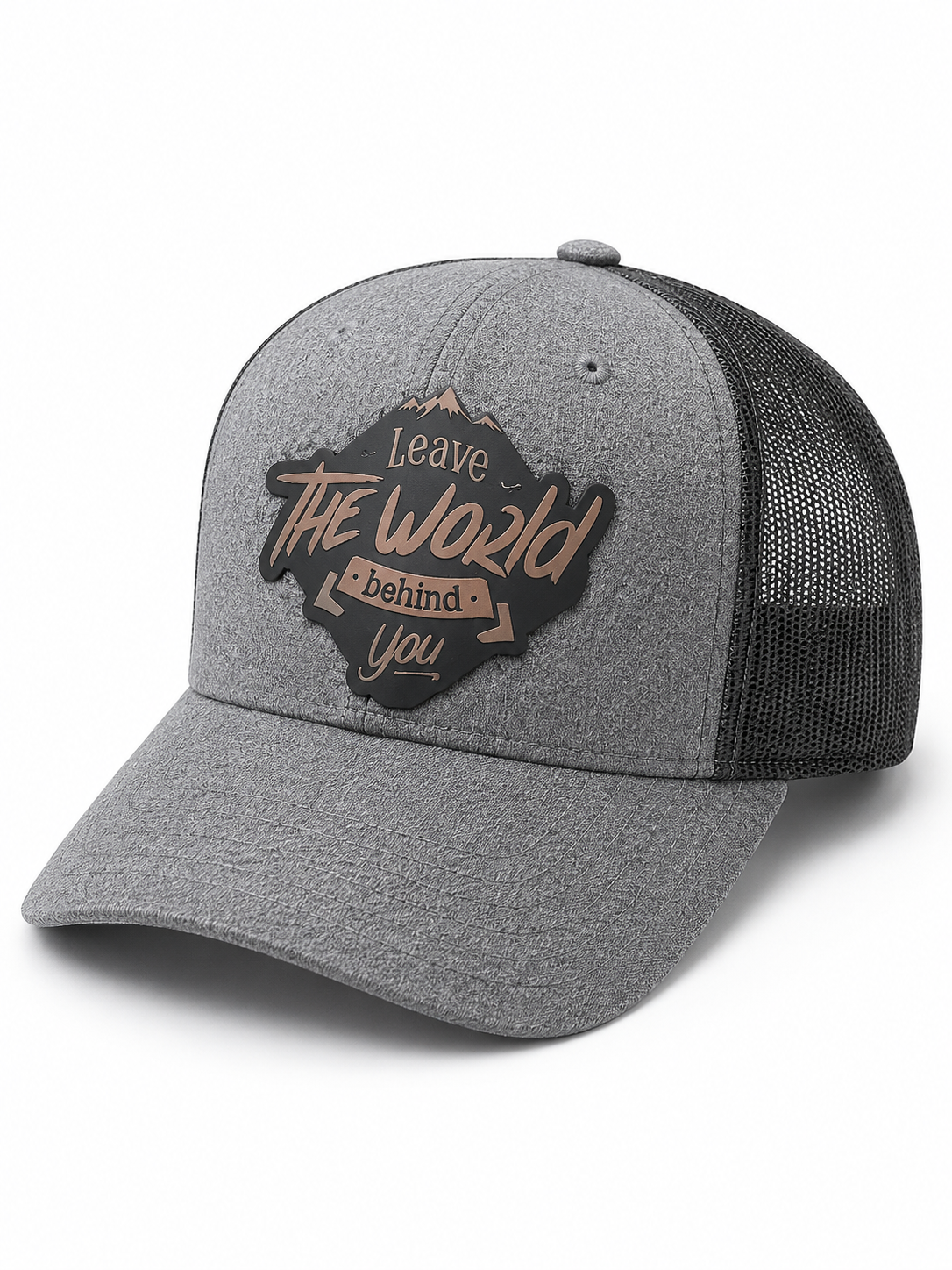 Leave The World Behind — laser engraved caps