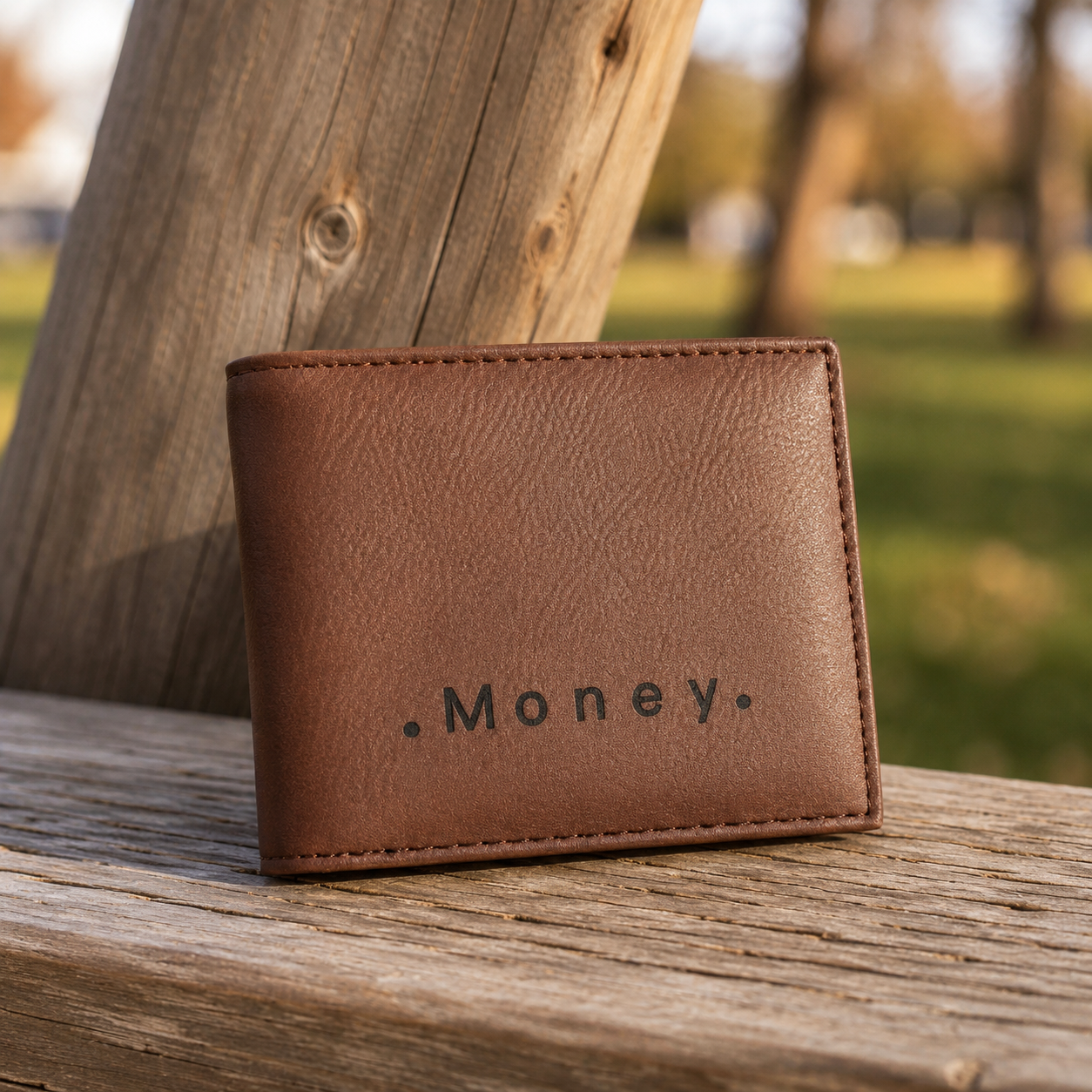 Money — laser engraved wallets